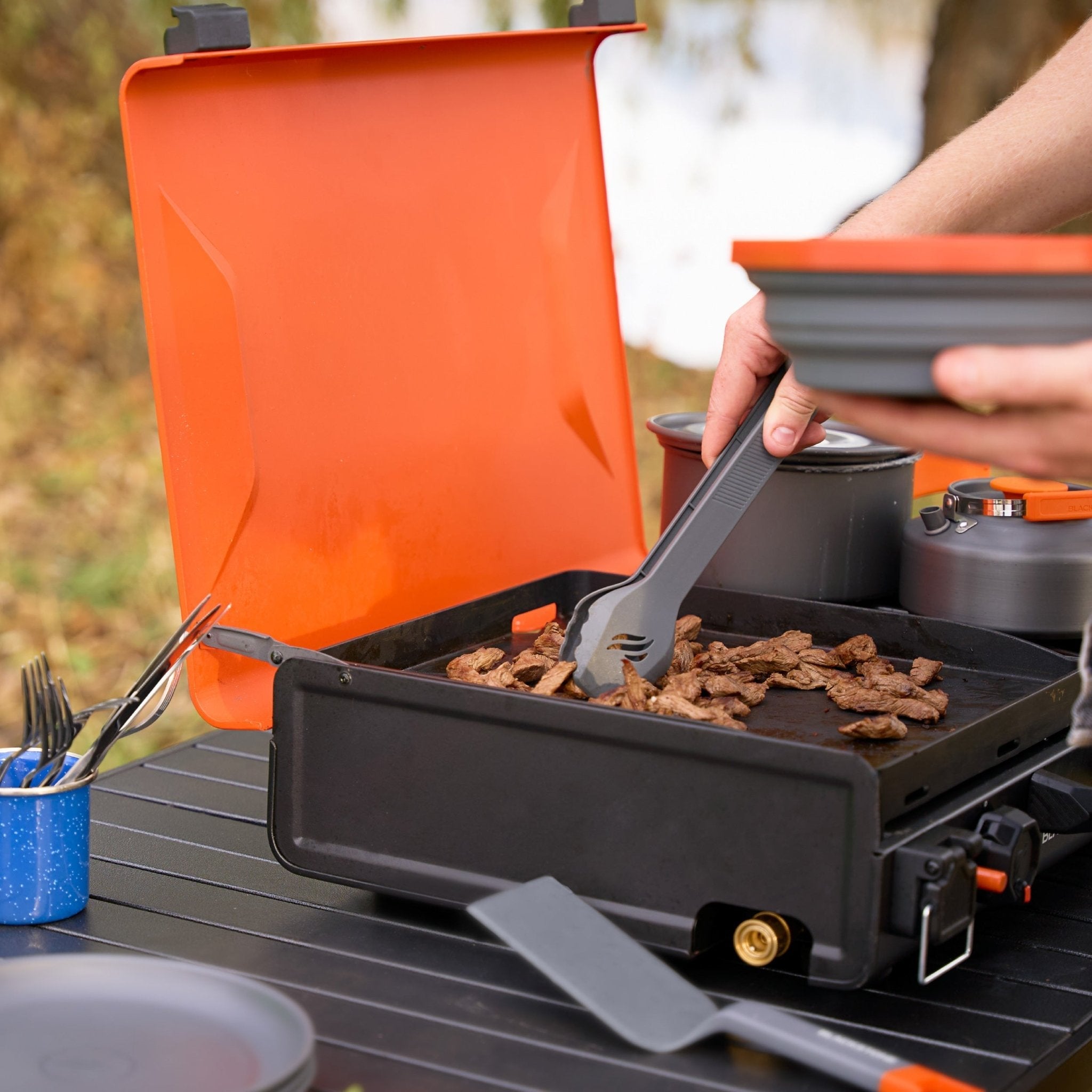 14" Griddle with Side Burner