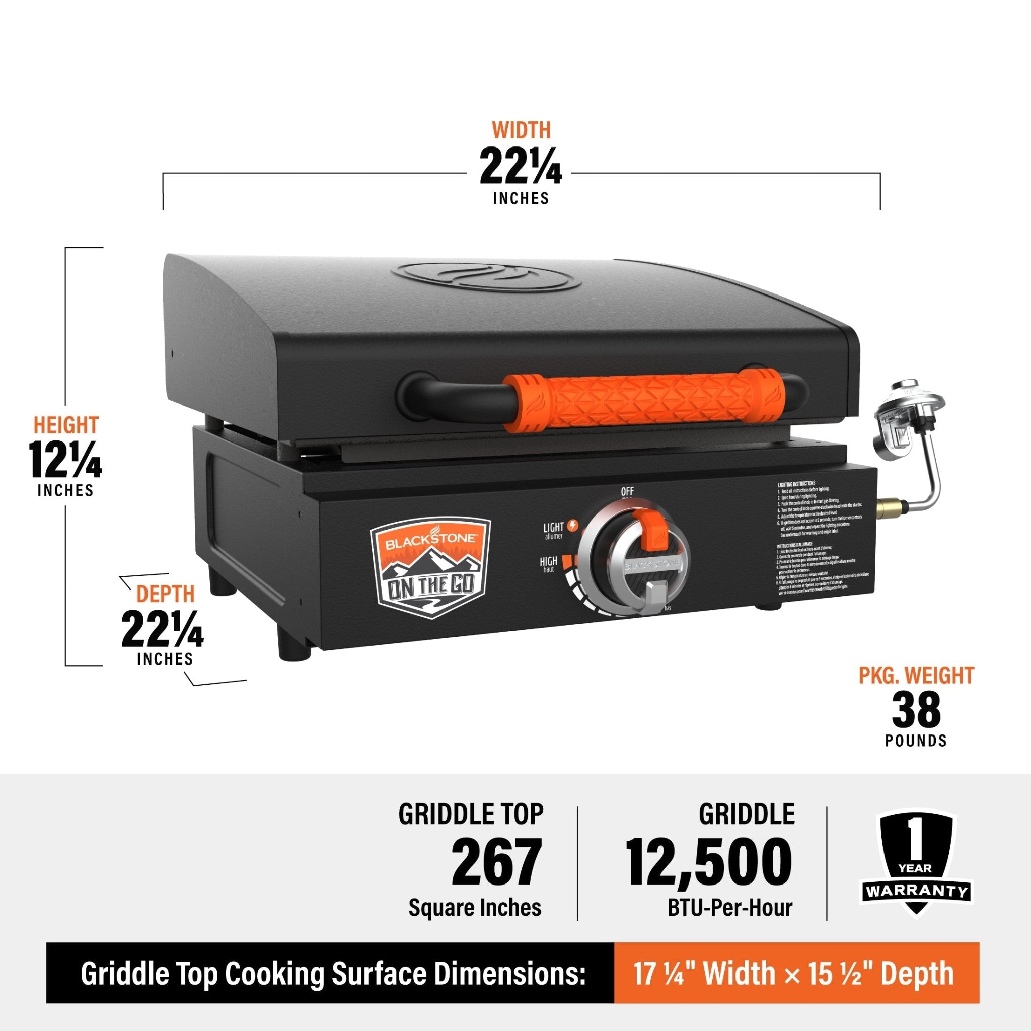 17" Griddle W/Carry Bag