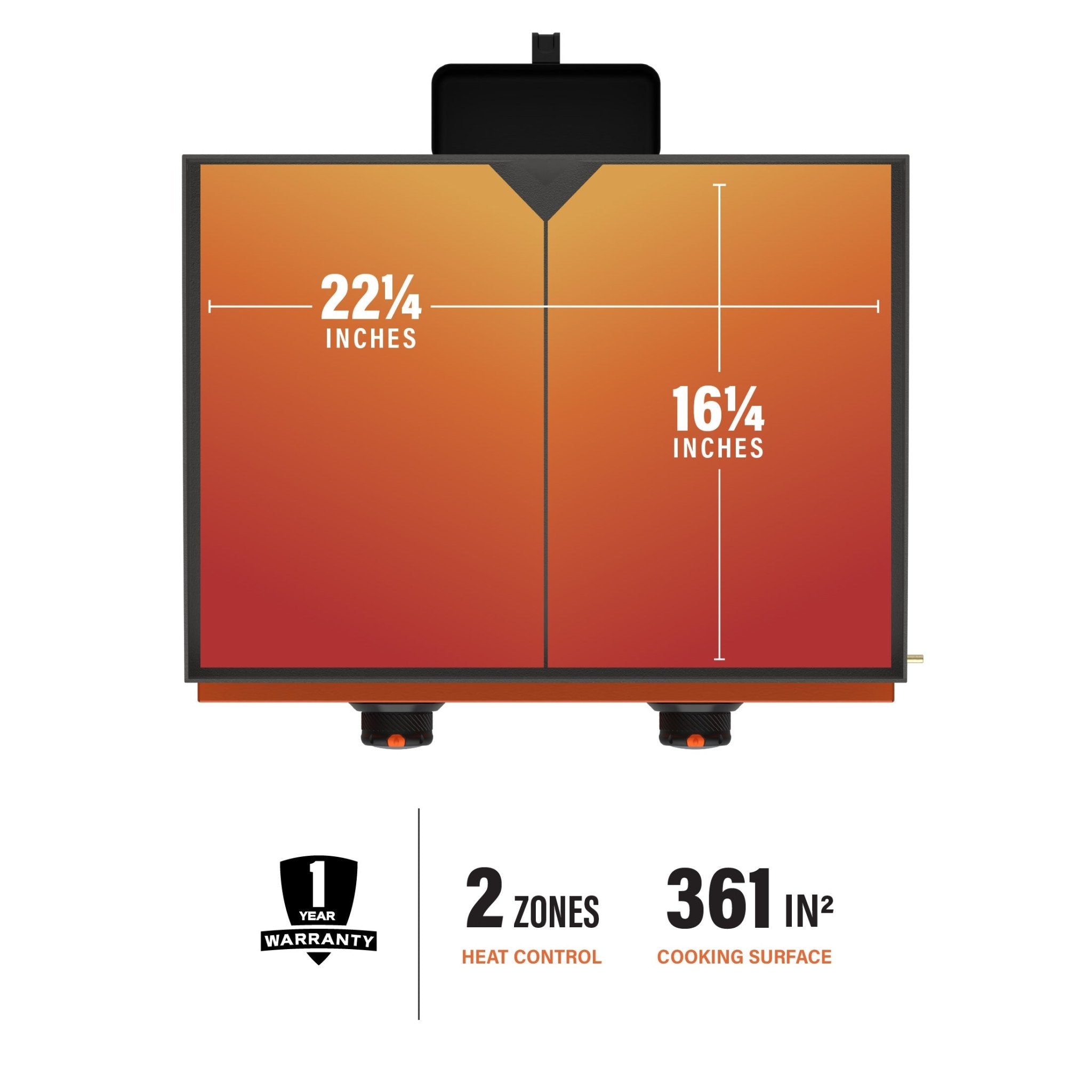 22” Tabletop Griddle with Hard Cover