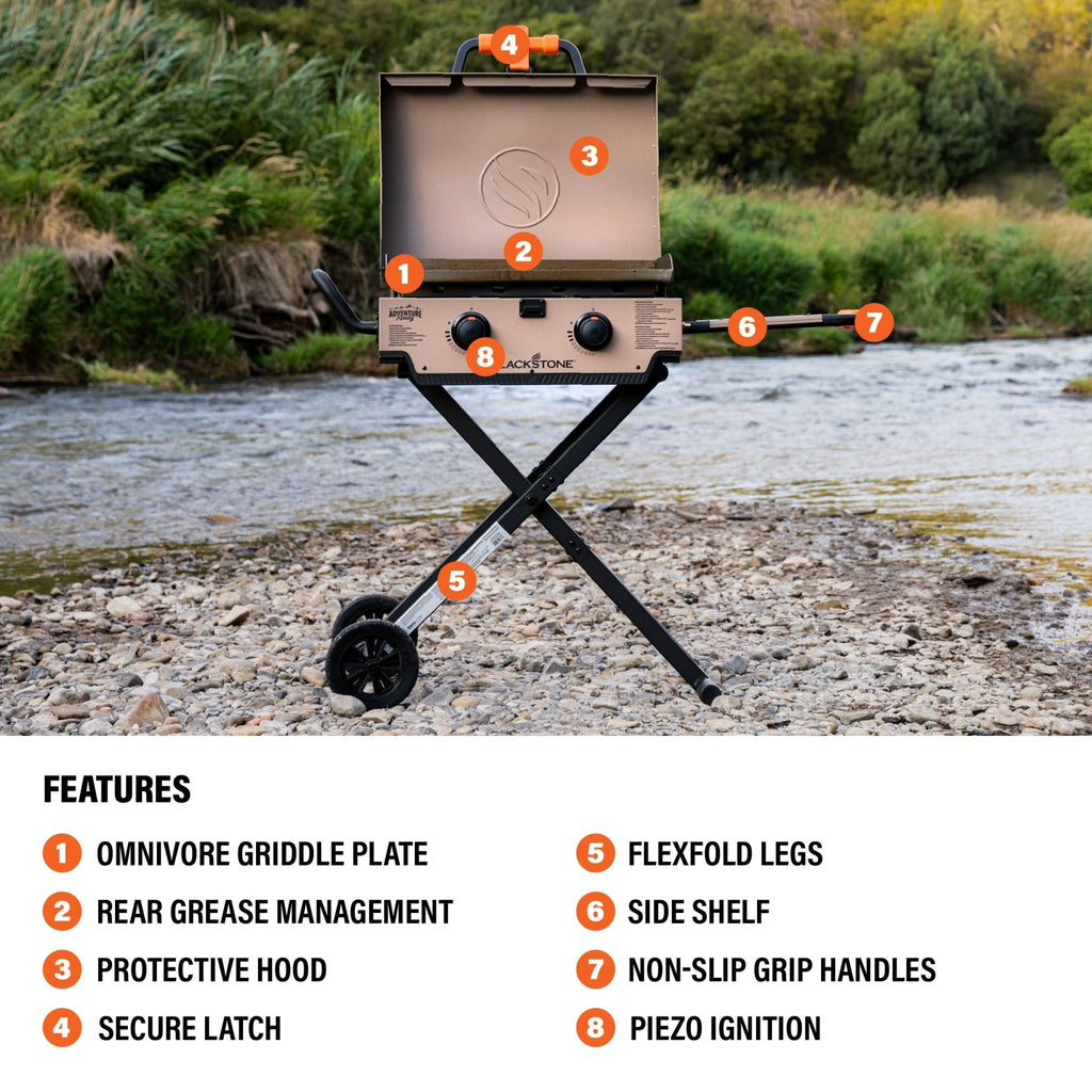 22" Griddle with Flexfold Legs