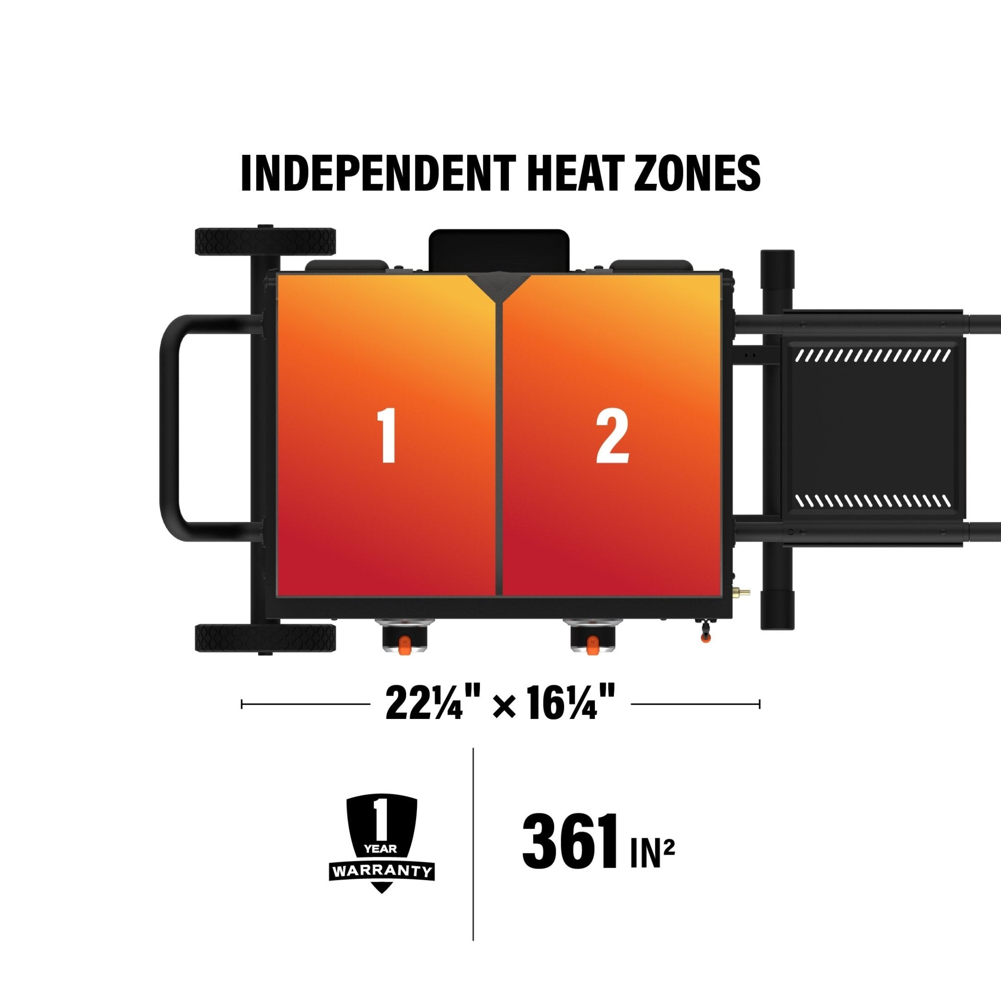 22" Griddle with Flexfold® Legs