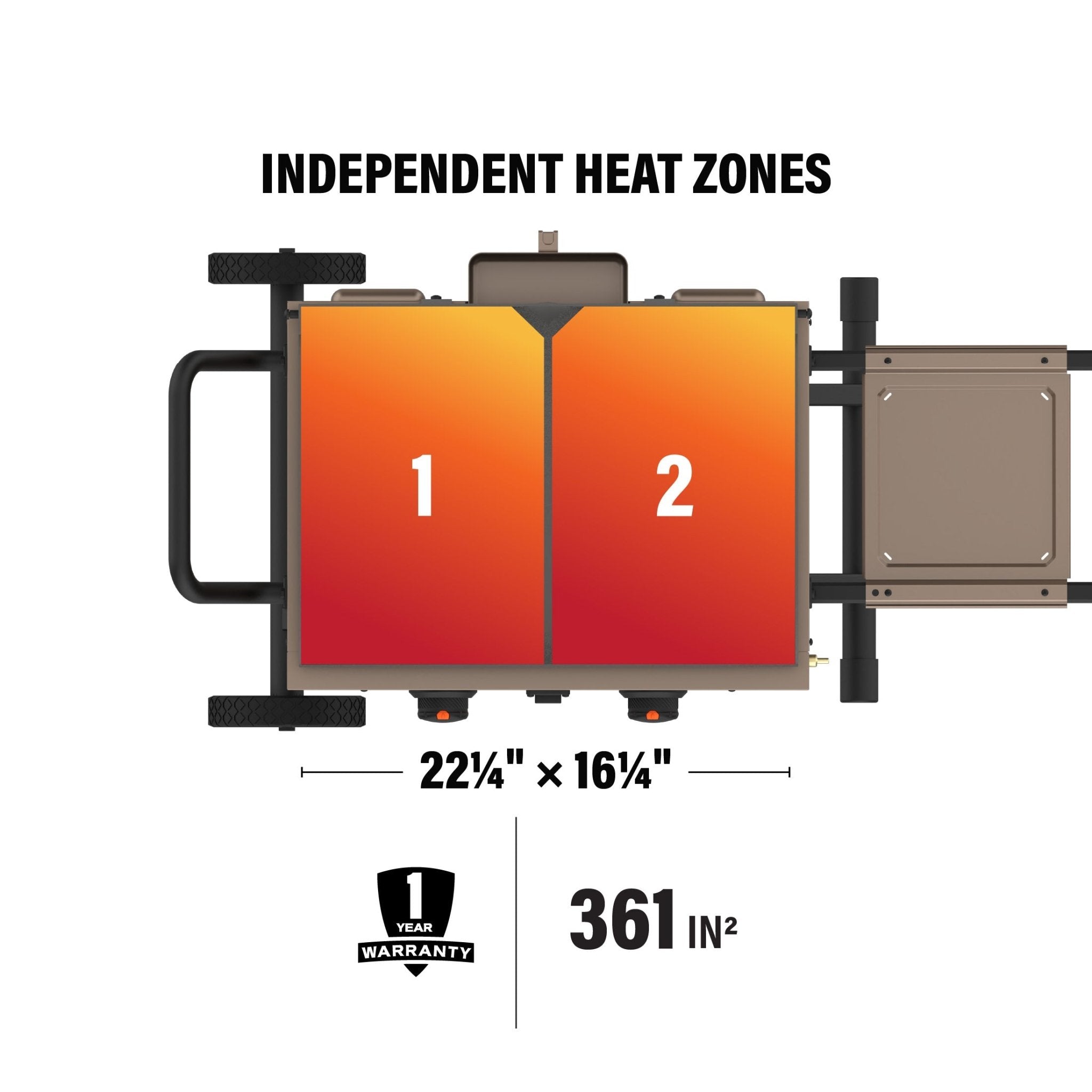 22" Griddle with Flexfold Legs