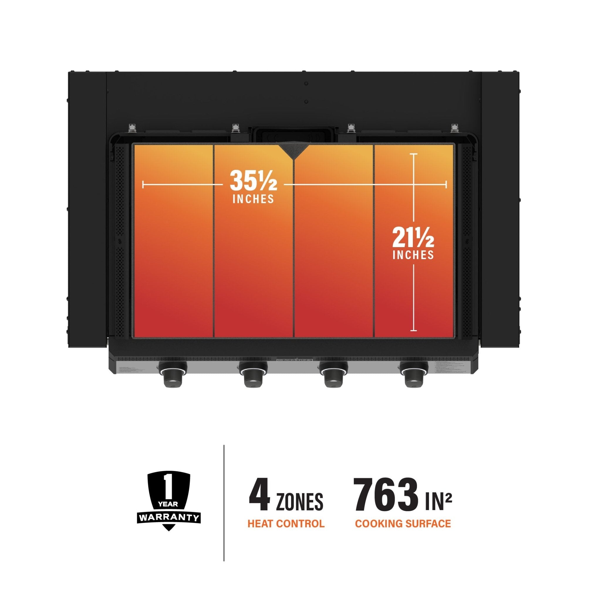36" Drop-in Griddle with Hood (Natural Gas)