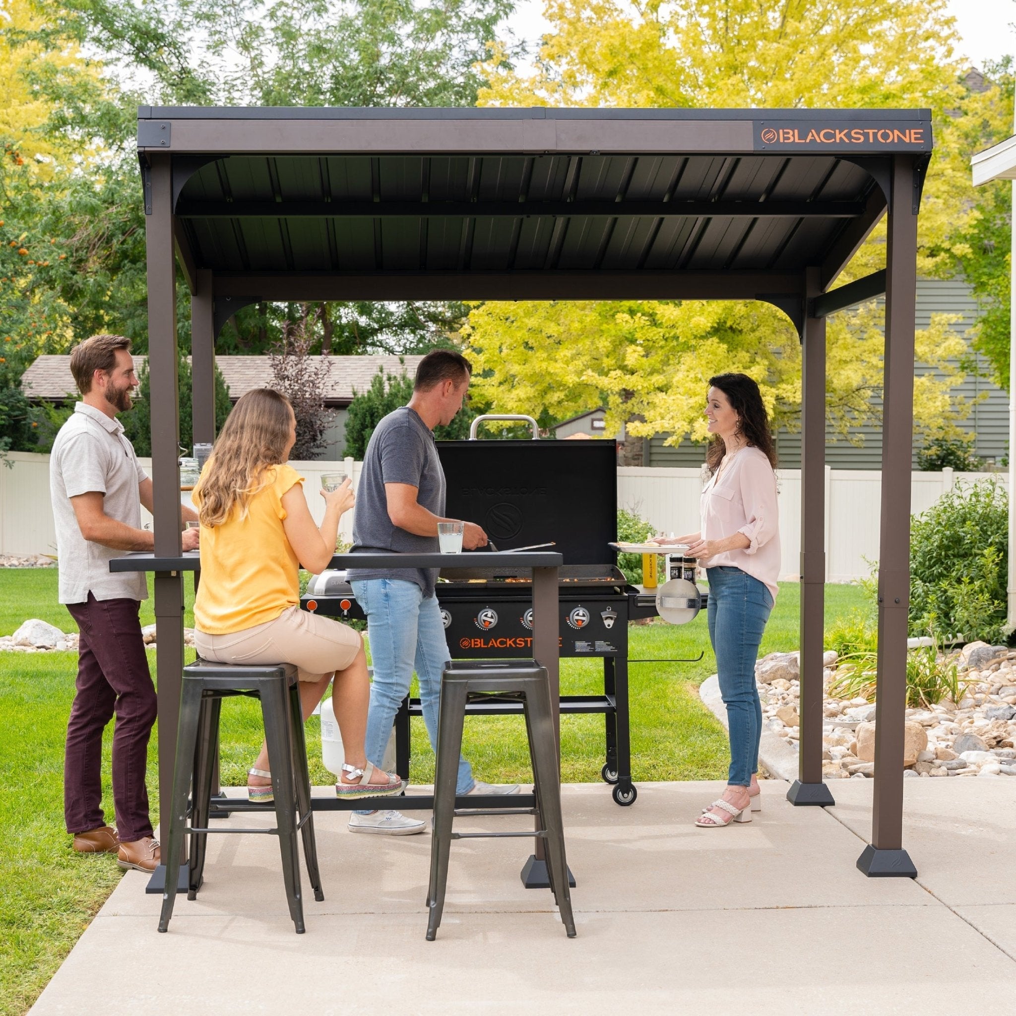 5’ x 8’ Bar and Griddle Pavilion