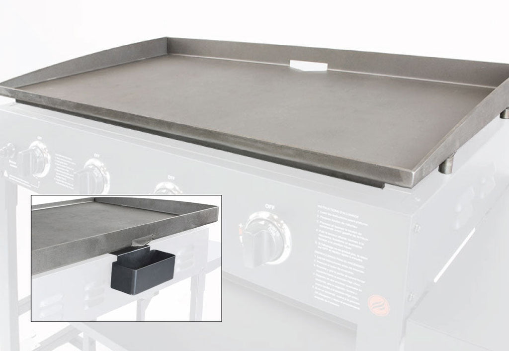 36in Rear Grease Griddle Top w/ Grease Cup
