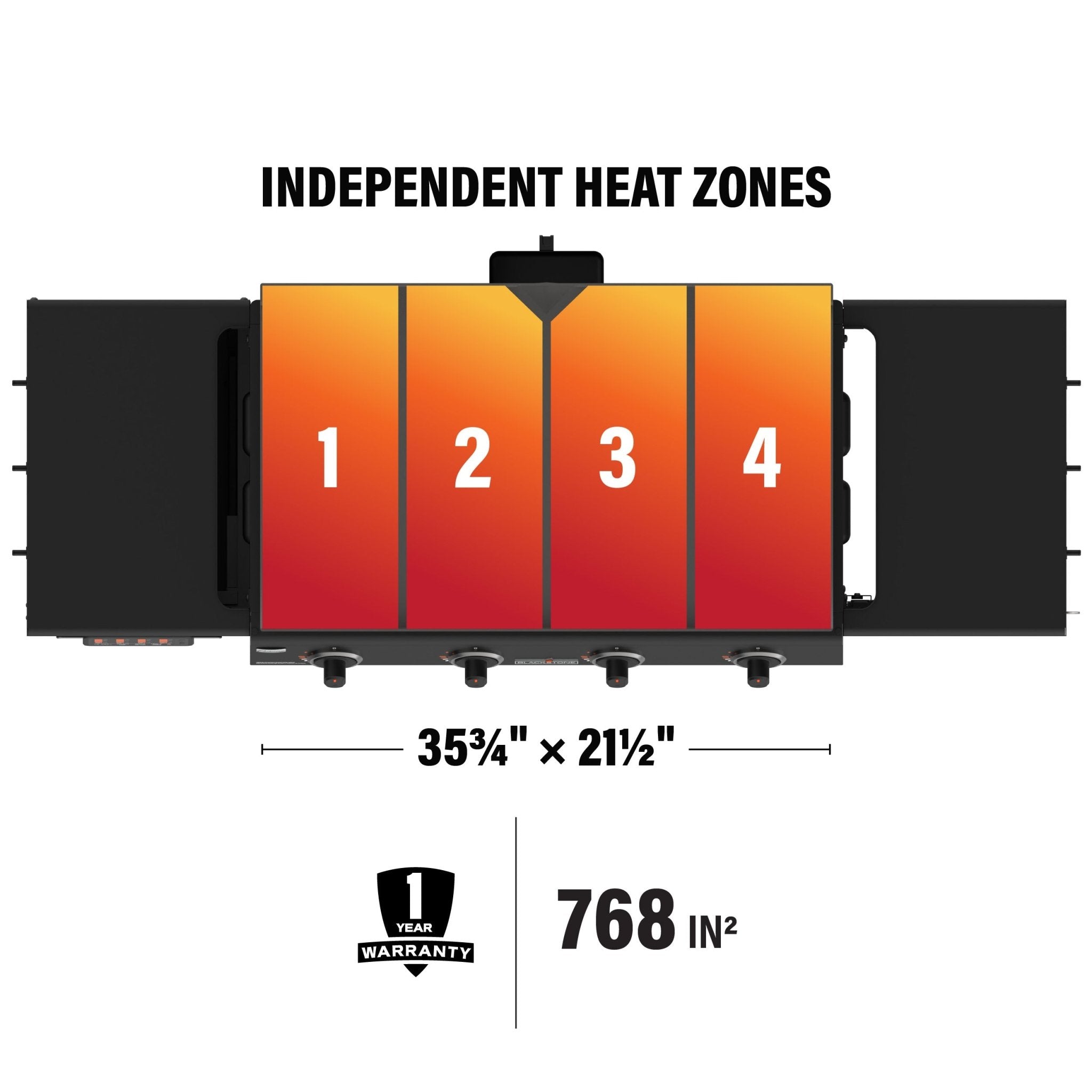 36" Griddle Deluxe with Extendable Side Table