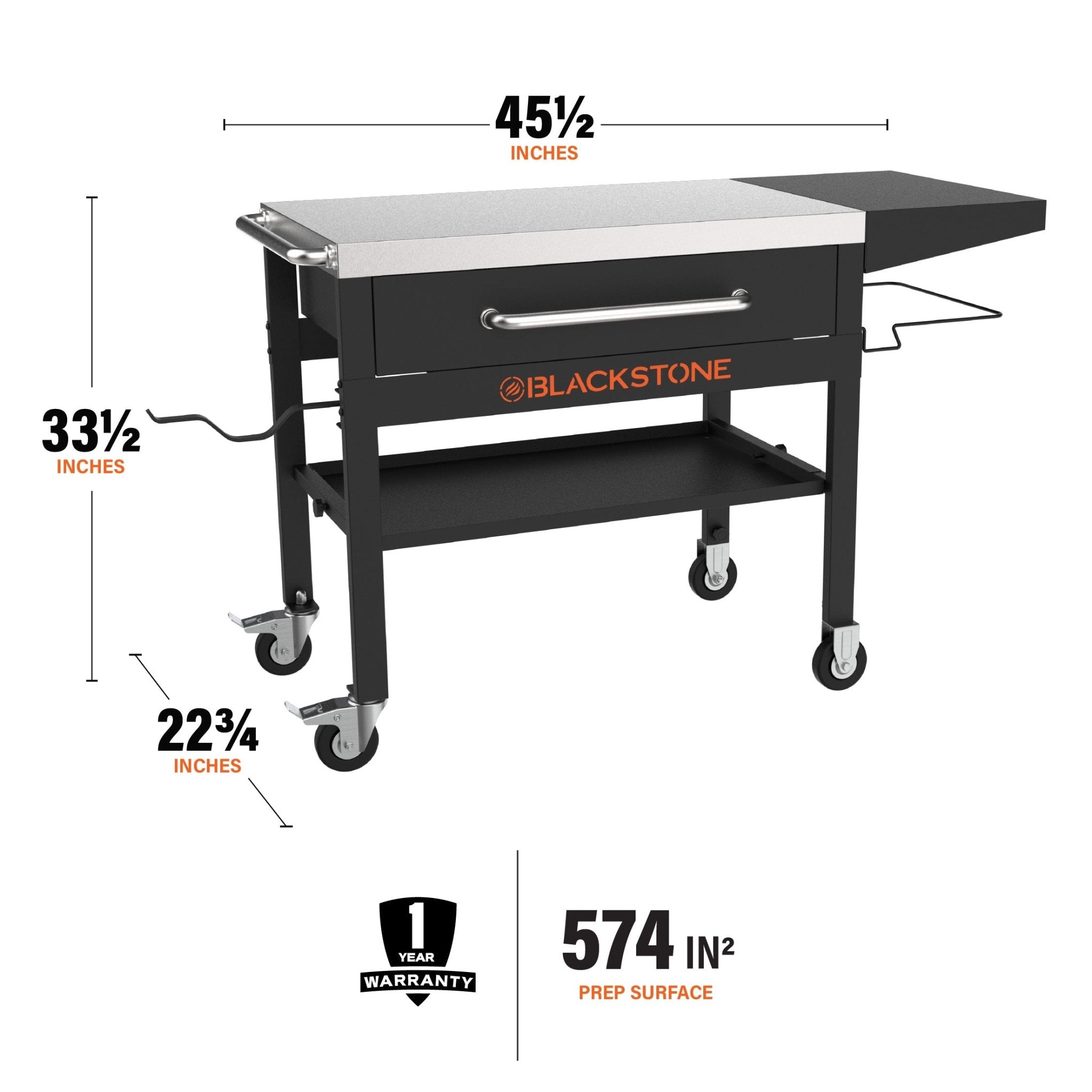Serve & Store Prep Cart